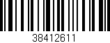 Código de barras (EAN, GTIN, SKU, ISBN): '38412611'