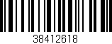 Código de barras (EAN, GTIN, SKU, ISBN): '38412618'