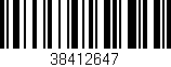 Código de barras (EAN, GTIN, SKU, ISBN): '38412647'