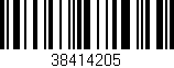 Código de barras (EAN, GTIN, SKU, ISBN): '38414205'