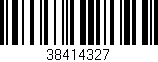 Código de barras (EAN, GTIN, SKU, ISBN): '38414327'