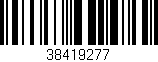 Código de barras (EAN, GTIN, SKU, ISBN): '38419277'