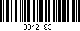 Código de barras (EAN, GTIN, SKU, ISBN): '38421931'