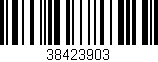 Código de barras (EAN, GTIN, SKU, ISBN): '38423903'