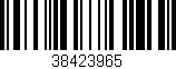 Código de barras (EAN, GTIN, SKU, ISBN): '38423965'