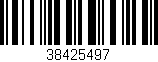 Código de barras (EAN, GTIN, SKU, ISBN): '38425497'