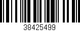 Código de barras (EAN, GTIN, SKU, ISBN): '38425499'
