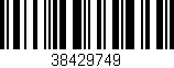 Código de barras (EAN, GTIN, SKU, ISBN): '38429749'