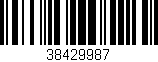 Código de barras (EAN, GTIN, SKU, ISBN): '38429987'