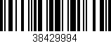Código de barras (EAN, GTIN, SKU, ISBN): '38429994'
