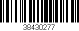 Código de barras (EAN, GTIN, SKU, ISBN): '38430277'