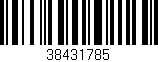 Código de barras (EAN, GTIN, SKU, ISBN): '38431785'