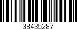 Código de barras (EAN, GTIN, SKU, ISBN): '38435287'