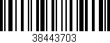 Código de barras (EAN, GTIN, SKU, ISBN): '38443703'