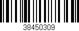 Código de barras (EAN, GTIN, SKU, ISBN): '38450309'