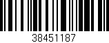 Código de barras (EAN, GTIN, SKU, ISBN): '38451187'