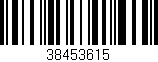 Código de barras (EAN, GTIN, SKU, ISBN): '38453615'