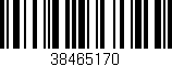 Código de barras (EAN, GTIN, SKU, ISBN): '38465170'