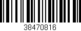Código de barras (EAN, GTIN, SKU, ISBN): '38470816'