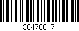 Código de barras (EAN, GTIN, SKU, ISBN): '38470817'