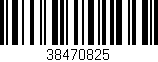 Código de barras (EAN, GTIN, SKU, ISBN): '38470825'