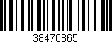Código de barras (EAN, GTIN, SKU, ISBN): '38470865'