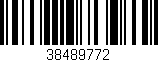 Código de barras (EAN, GTIN, SKU, ISBN): '38489772'