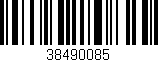 Código de barras (EAN, GTIN, SKU, ISBN): '38490085'