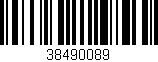 Código de barras (EAN, GTIN, SKU, ISBN): '38490089'