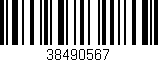 Código de barras (EAN, GTIN, SKU, ISBN): '38490567'
