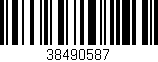 Código de barras (EAN, GTIN, SKU, ISBN): '38490587'