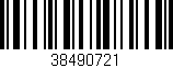 Código de barras (EAN, GTIN, SKU, ISBN): '38490721'
