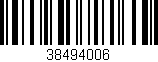 Código de barras (EAN, GTIN, SKU, ISBN): '38494006'
