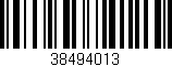 Código de barras (EAN, GTIN, SKU, ISBN): '38494013'