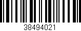 Código de barras (EAN, GTIN, SKU, ISBN): '38494021'