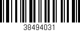Código de barras (EAN, GTIN, SKU, ISBN): '38494031'