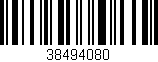 Código de barras (EAN, GTIN, SKU, ISBN): '38494080'