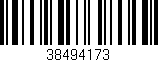 Código de barras (EAN, GTIN, SKU, ISBN): '38494173'