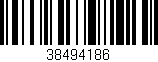 Código de barras (EAN, GTIN, SKU, ISBN): '38494186'
