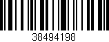 Código de barras (EAN, GTIN, SKU, ISBN): '38494198'