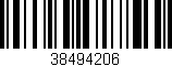 Código de barras (EAN, GTIN, SKU, ISBN): '38494206'