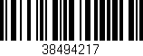 Código de barras (EAN, GTIN, SKU, ISBN): '38494217'