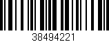 Código de barras (EAN, GTIN, SKU, ISBN): '38494221'