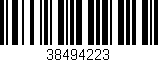 Código de barras (EAN, GTIN, SKU, ISBN): '38494223'