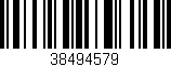 Código de barras (EAN, GTIN, SKU, ISBN): '38494579'