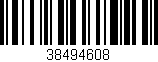 Código de barras (EAN, GTIN, SKU, ISBN): '38494608'
