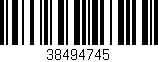Código de barras (EAN, GTIN, SKU, ISBN): '38494745'