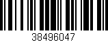 Código de barras (EAN, GTIN, SKU, ISBN): '38496047'