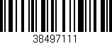 Código de barras (EAN, GTIN, SKU, ISBN): '38497111'