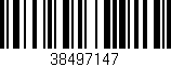 Código de barras (EAN, GTIN, SKU, ISBN): '38497147'